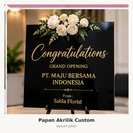 Papan Bunga Akrilik Rs Carolus